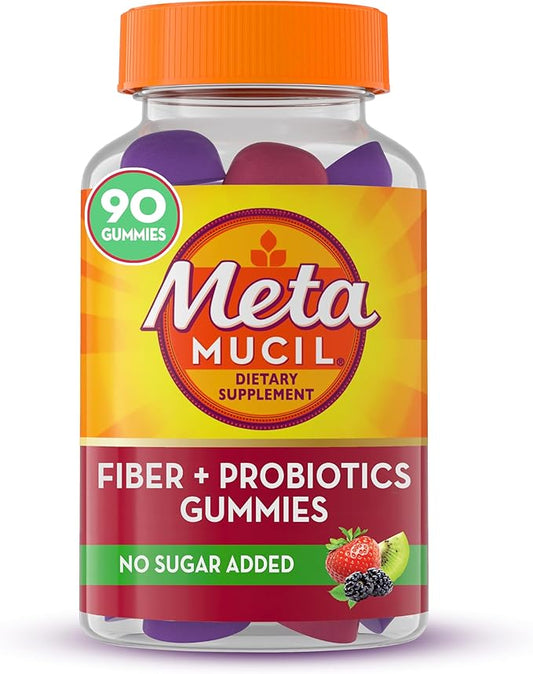 Metamucil Fiber Gummies Plus Probiotics 90 Gummies