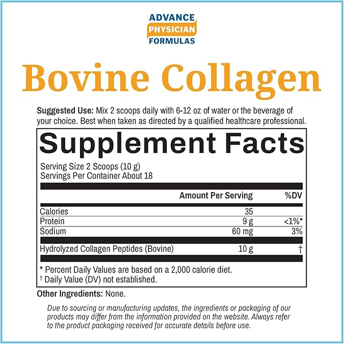 Bovine Collagen Peptides Powder, 6.17 oz (175 g)