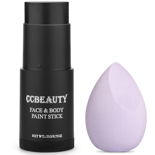 CCbeauty Eye Black Stick, Face Paint Stick, Face Painting Kit, Waterproof & Long Lasting Anti-Glare For Football Baseball Softball Lacrosse, SFX Makeup Kit For Skeleton Clown Halloween Costume Cosplay