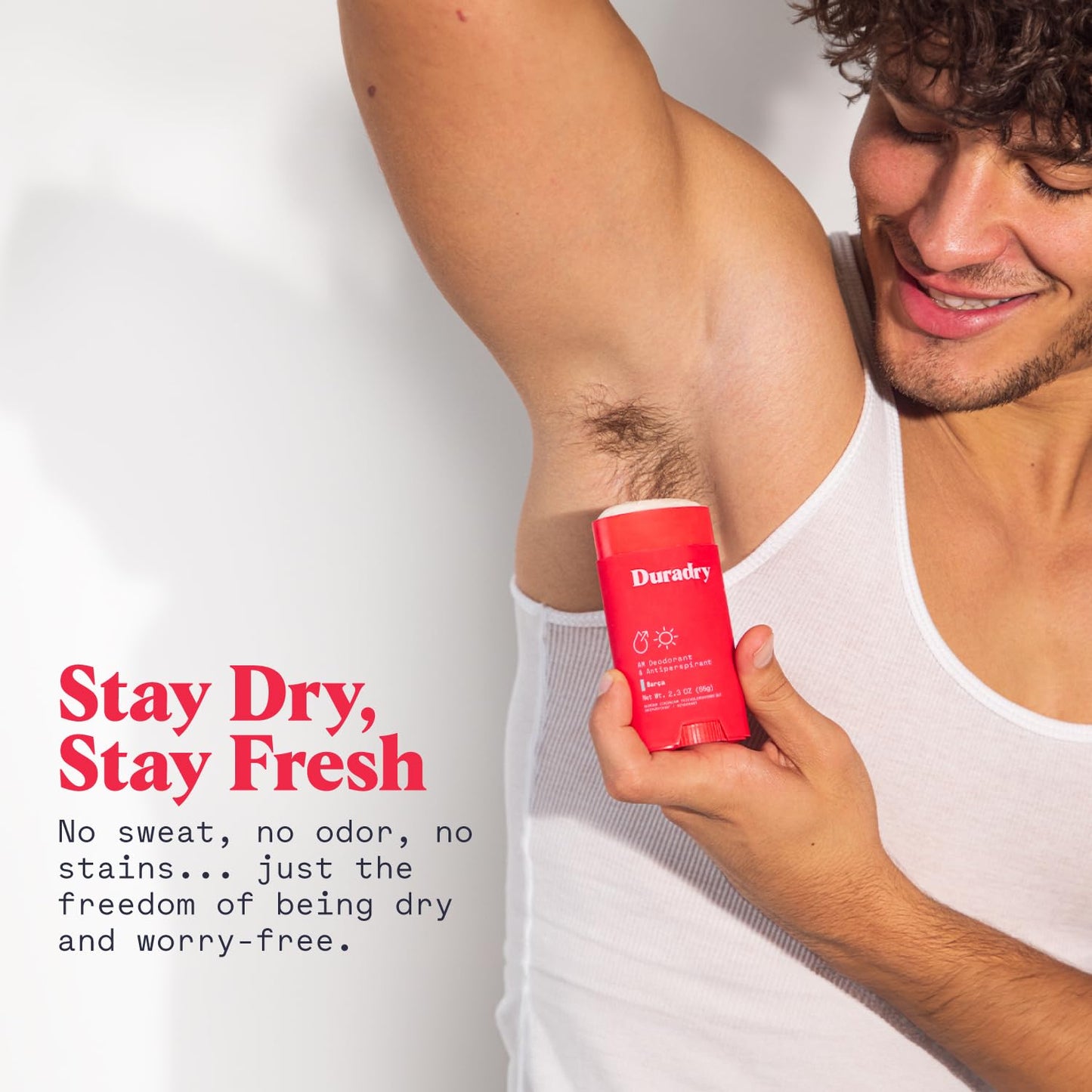 Duradry Clinical-Strength Antiperspirant for Women and Men – Clean formula with natural ingredients for armpit odor and excessive sweat protection –Clear Sky (Crisp Pear + Vanilla), 3-Pack.