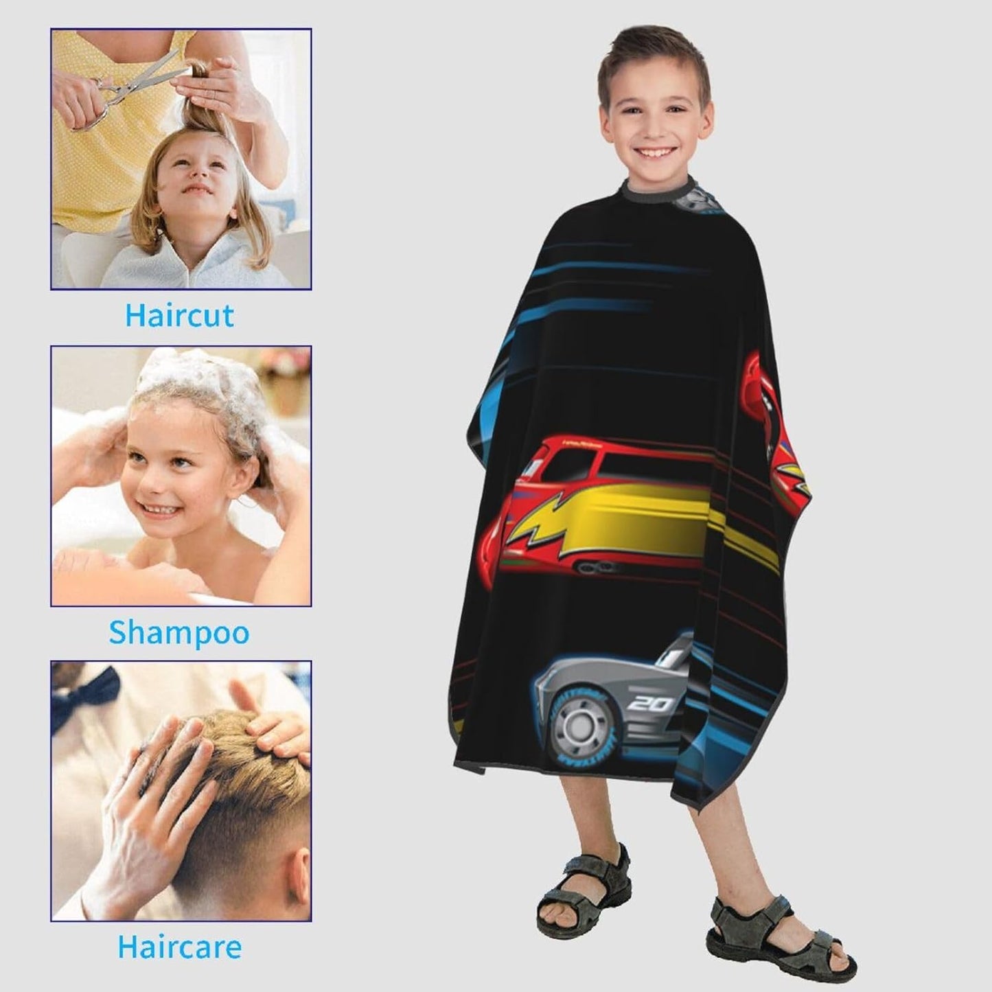 Barber Cape for Kids Funny Duck Haircut Cape Professional Salon Cape Waterproof Hair Cutting Styling Haircut Apron