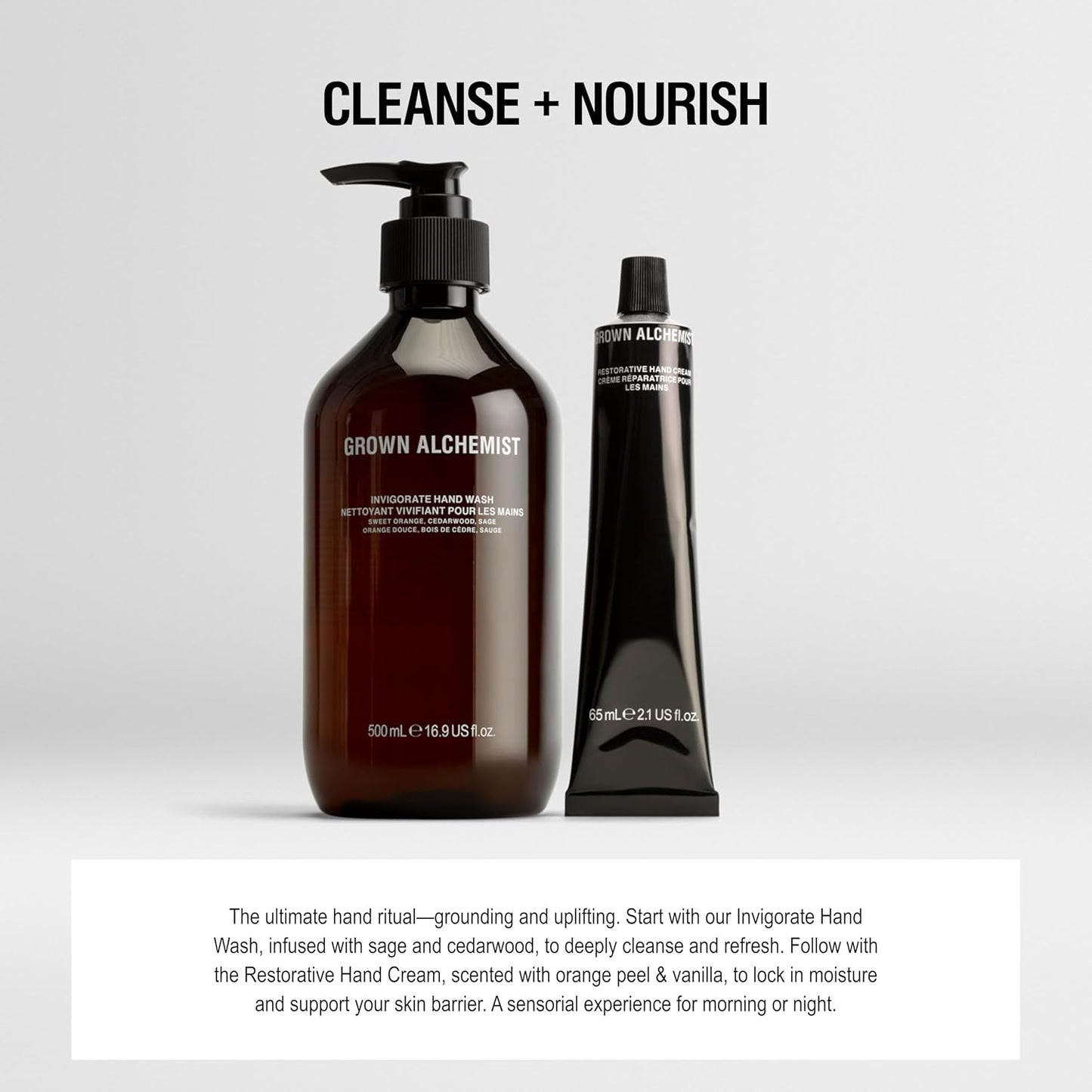 Grown Alchemist Restorative Hand Cream. Vanilla and Orange Peel. Non-Greasy Moisturizer that Soothes & Softens Hands, 16.9 Ounce (500 mL)