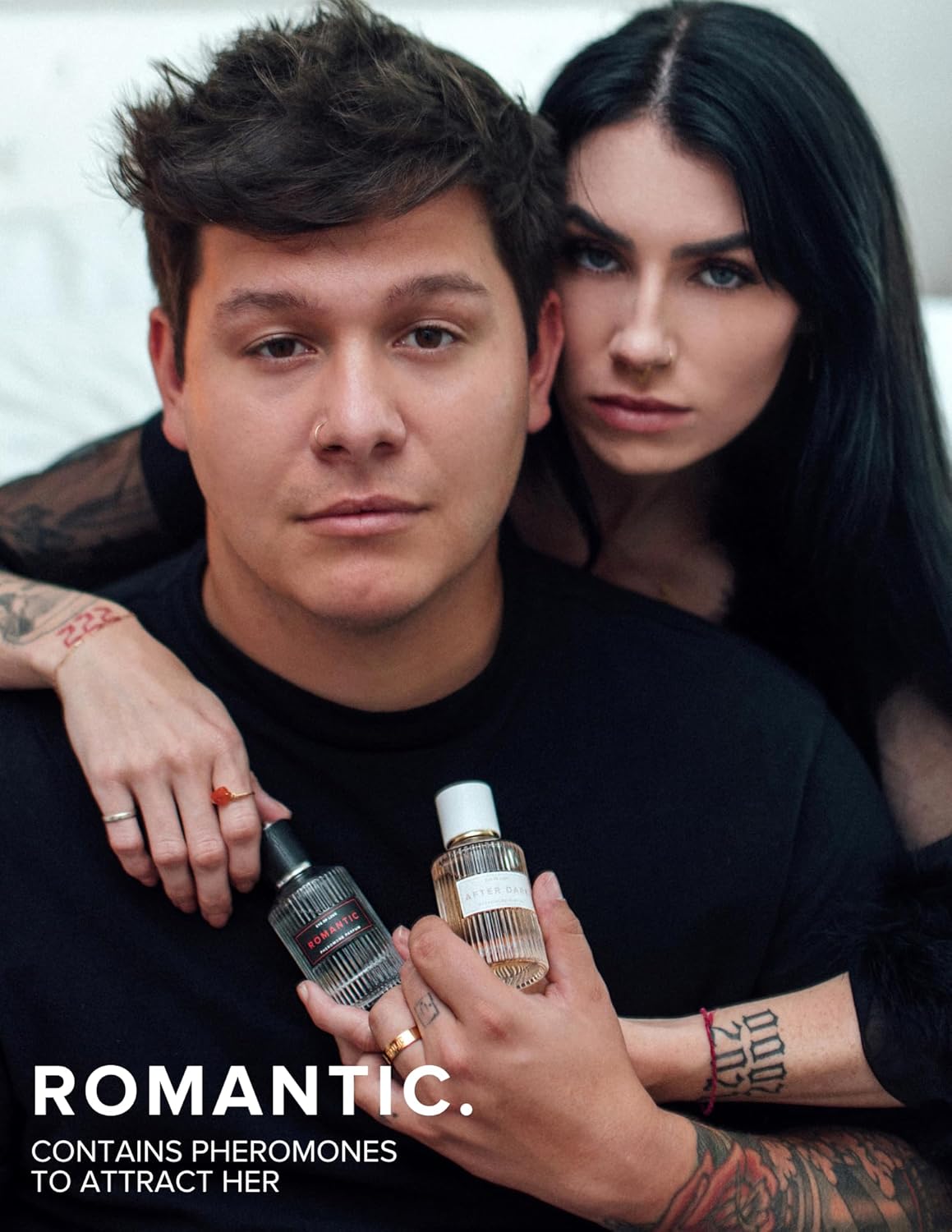 Eye of Love Romantic Pheromone Cologne for Men - Sandalwood Mint Perfume with Lemongrass & Vanilla - Long Lasting Plant-Based Fragrances for Date Nights - 50ml/1.6fl oz Men's Parfum