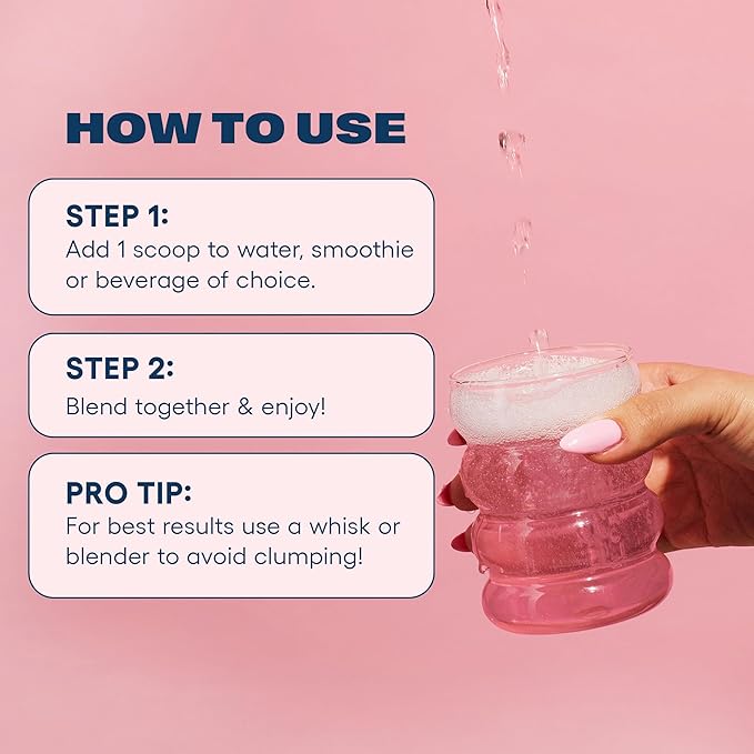 Love Sweat Fitness Natural Beauty Marine Collagen Skin Blend | Supports Skin Hydration and Radiance | Sugar-Free, Gluten-Free, Non-GMO | Pink Dragonfruit Flavor - 28 Servings