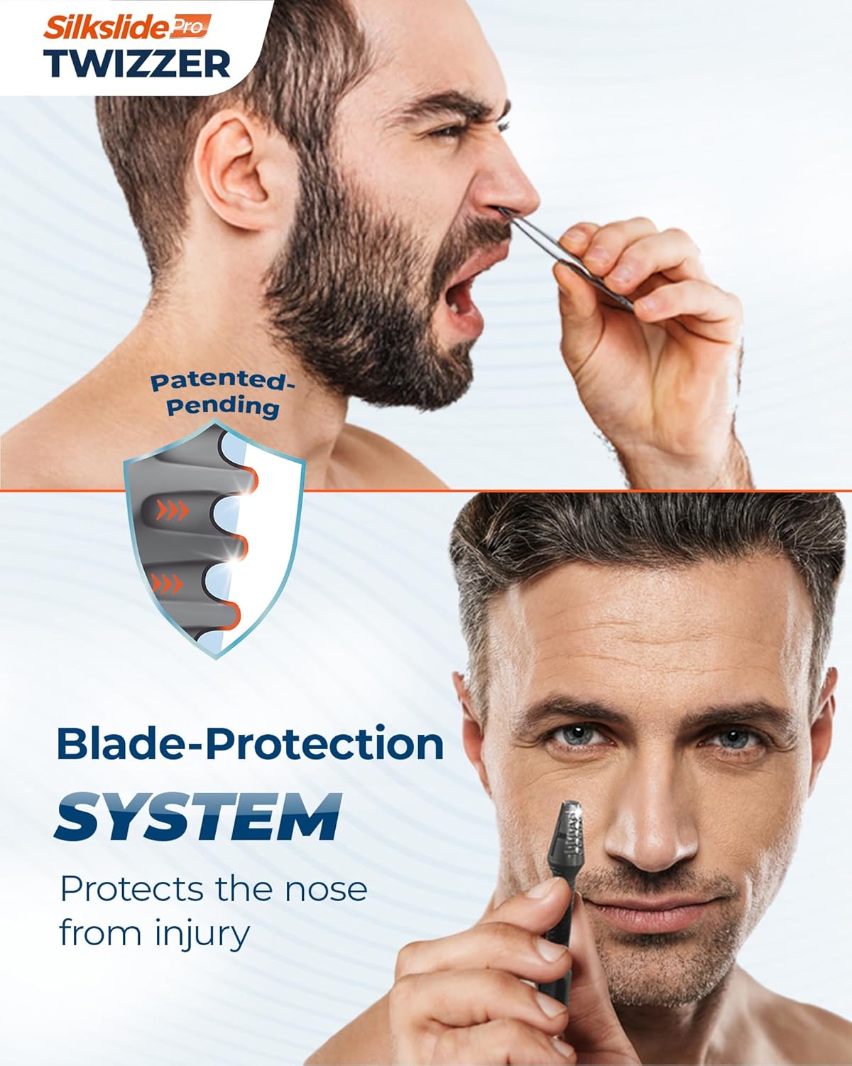 TWIZZER, Nose Hair and Ear Hair Trimmer for Men and Women, Twist and Trim Nasal Hair Removal, German Blades, Patented Design, No Electricty or Batteries