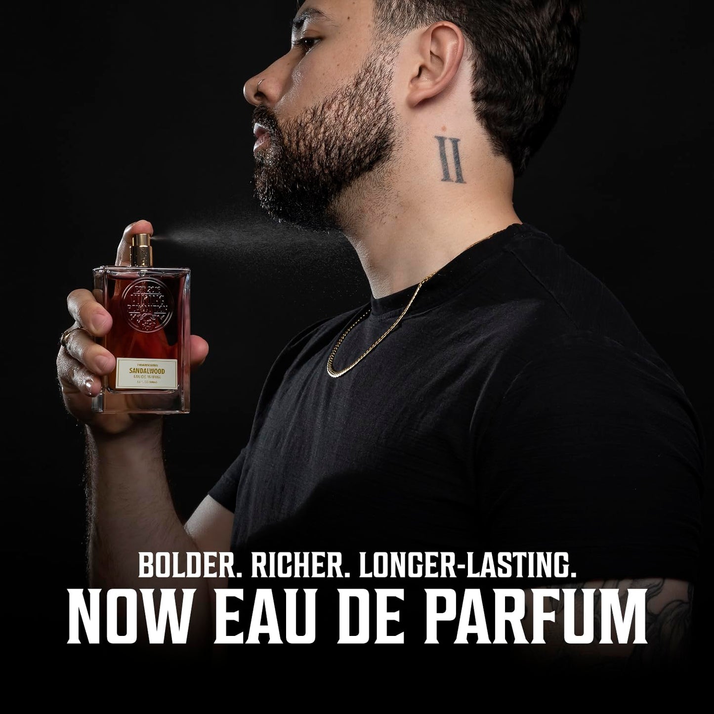 Viking Revolution Sandalwood Cologne for Men - Eau de Parfum - Woody Sandalwood Perfume with Notes of Cedar, Cypress, Plum Blossom, Lemon, Balm, Vanilla - Gifts for Men 3.5 Fl Oz