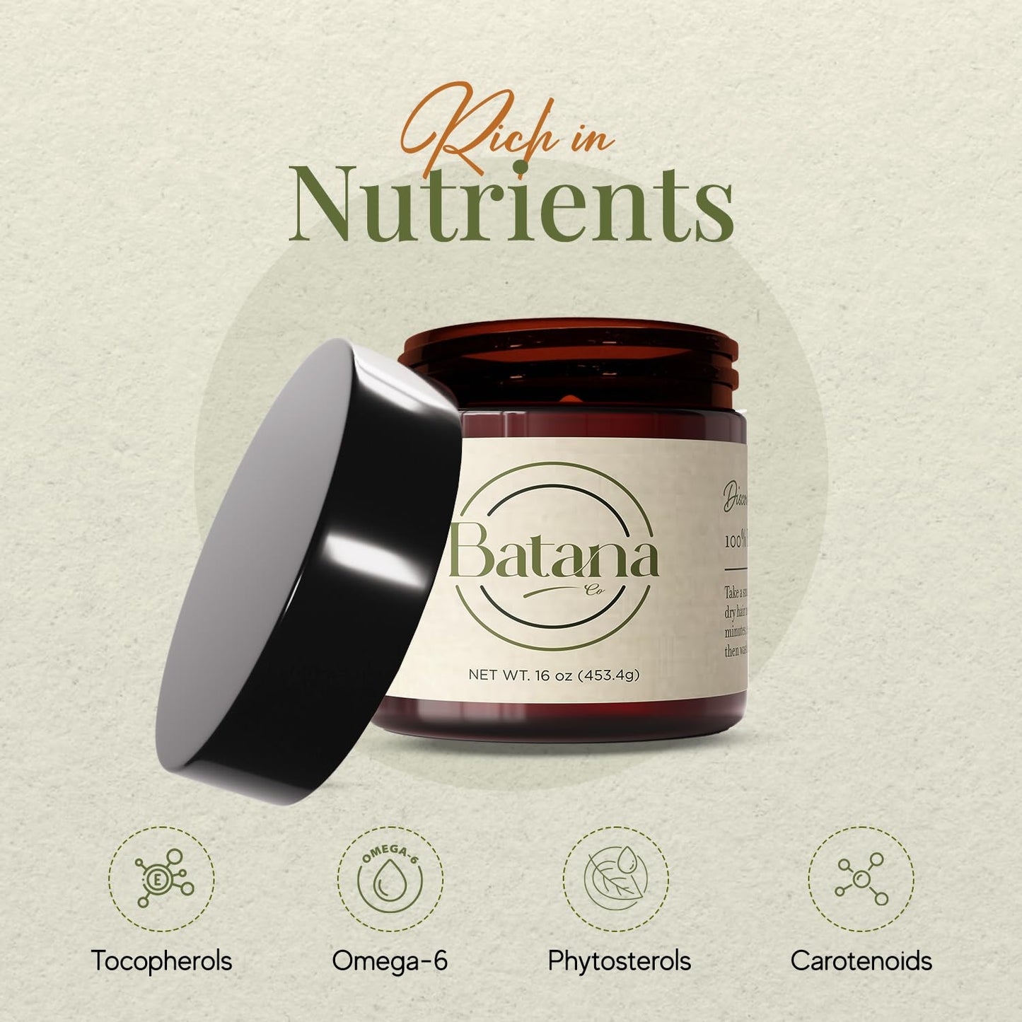 Real Batana Oil for Hair Growth - 100% Pure & Natural, 16 FL OZ