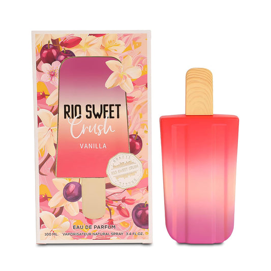 2PCS Rio Sweet Crush Vanilla Eau de Parfum for Women - 100ml Floral & Fruity Perfume Withvanilla Toasted Macadamia Nut, Sea salt & White Chocolate Notes Long-Lasting Fragrance
