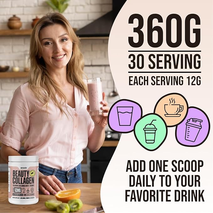 Beauty Collagen Peptides, Unflavored Powder