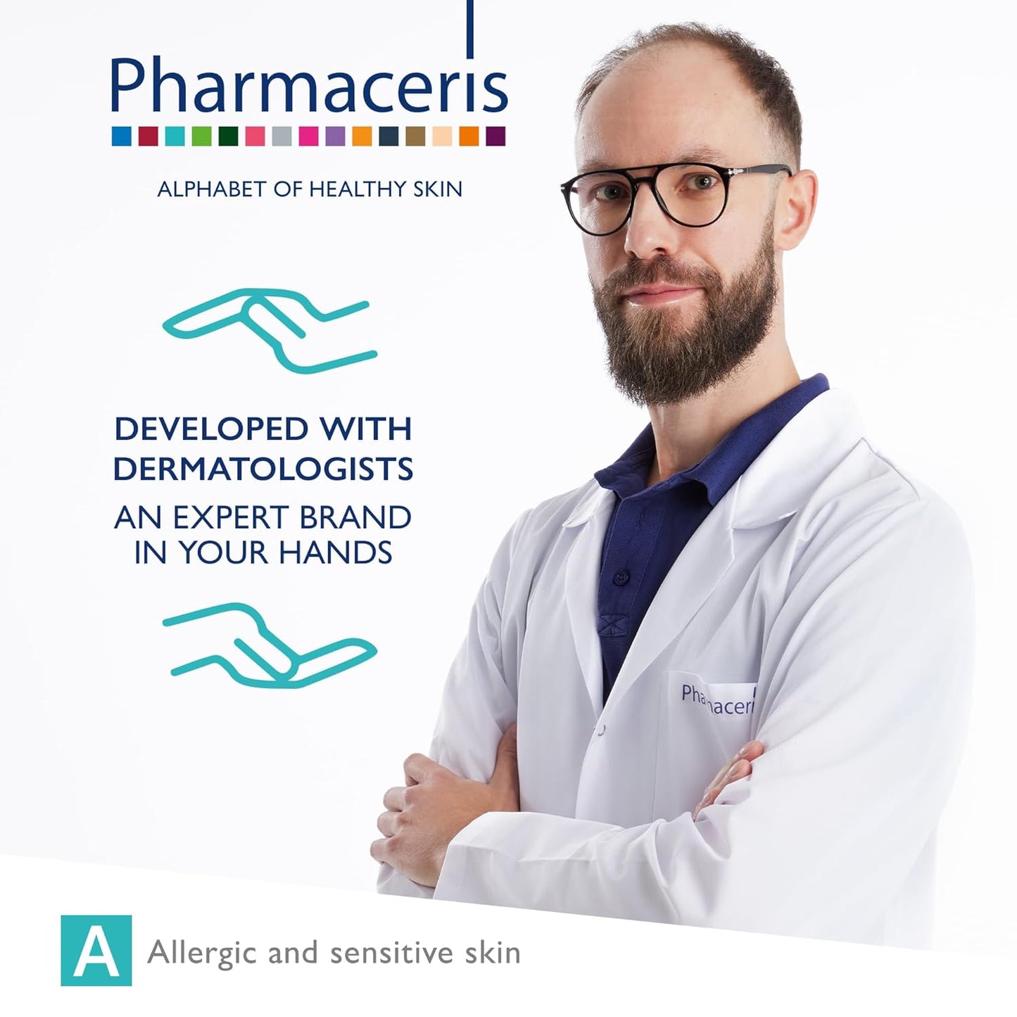 Pharmaceris PREBIO-SENSILIQUE Micellar Prebiotic Dermo-Water for Face & Eyes, Removes Makeup & Impurities, Soothes & Moisturizes Allergic & Sensitive Skin, Safe for Contact Lens Wearers, 6.76 fl oz