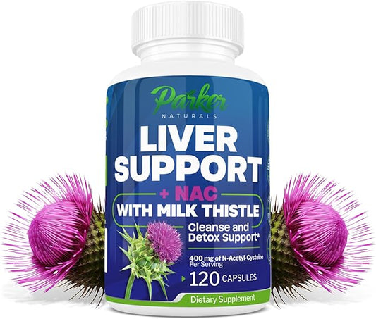 Liver Support with Milk Thistle & 120 Capsules