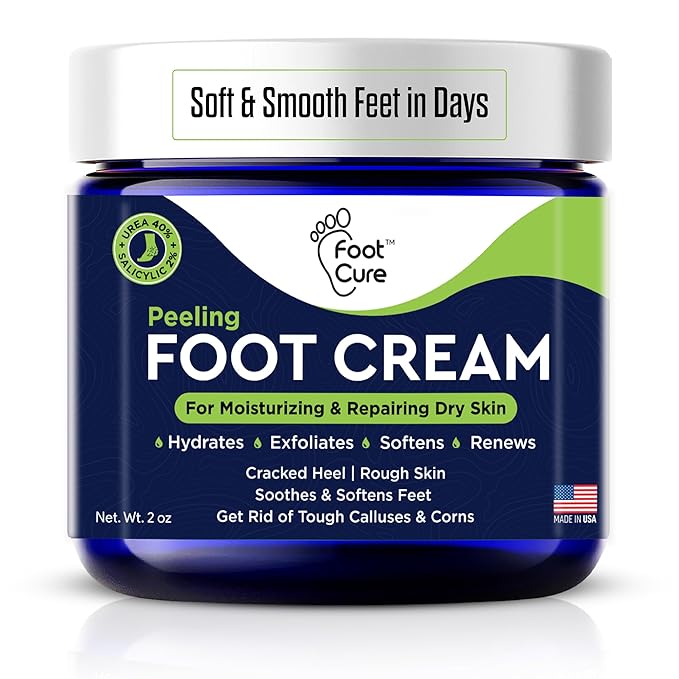 Tea Tree Oil Foot Cream - Moisturizing Athletes Foot Care For Dry Cracked Feet Cream - Heel & Callus Removal, Toenail Treatment, Ringworm Itchiness Relief - Made in USA Foot Cream, 2 Ounce Pack of 1