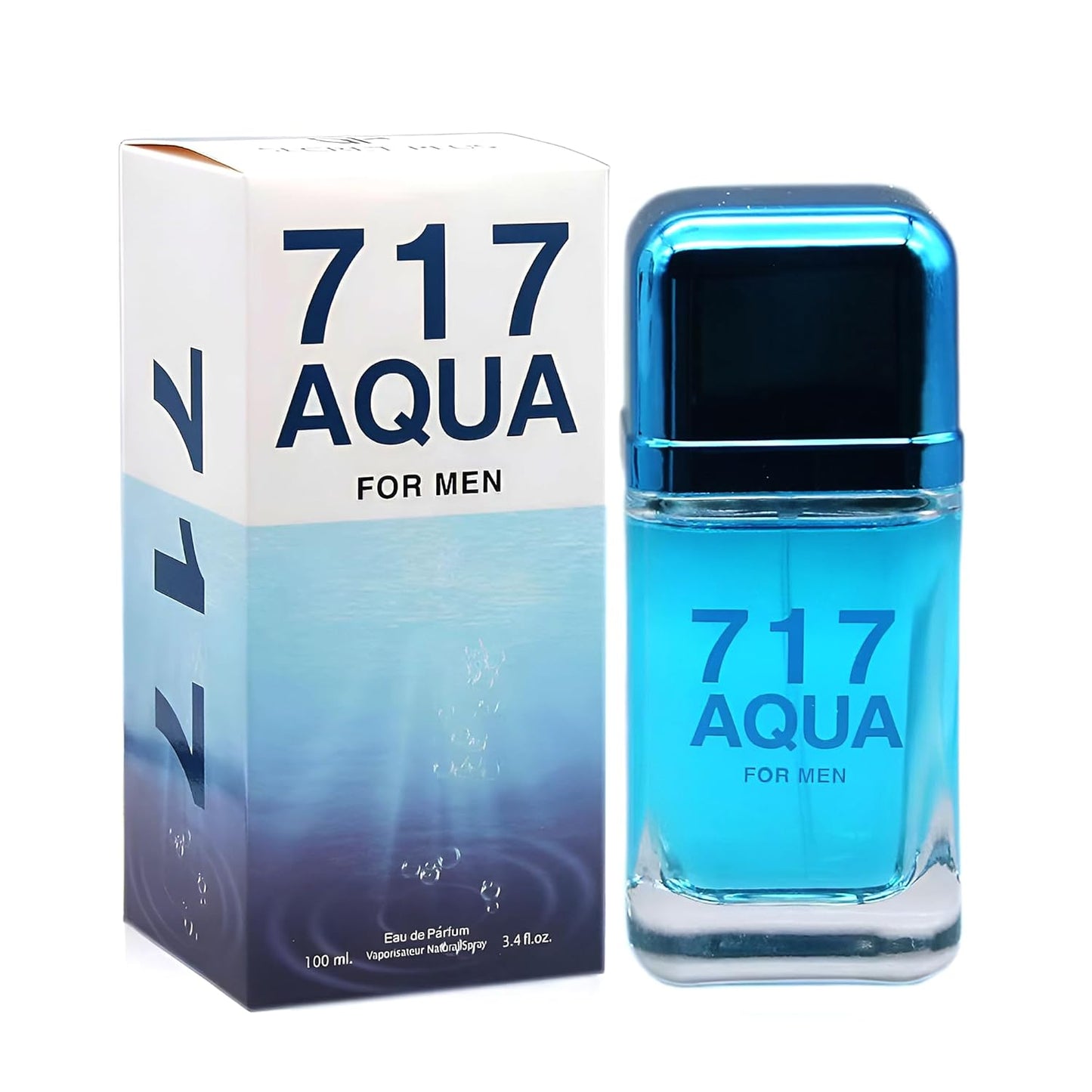 717 AQUA Men's Cologne,Bold Scent Eau de Toilette,3.4 Fl Oz Perfume for Men Every Day Used