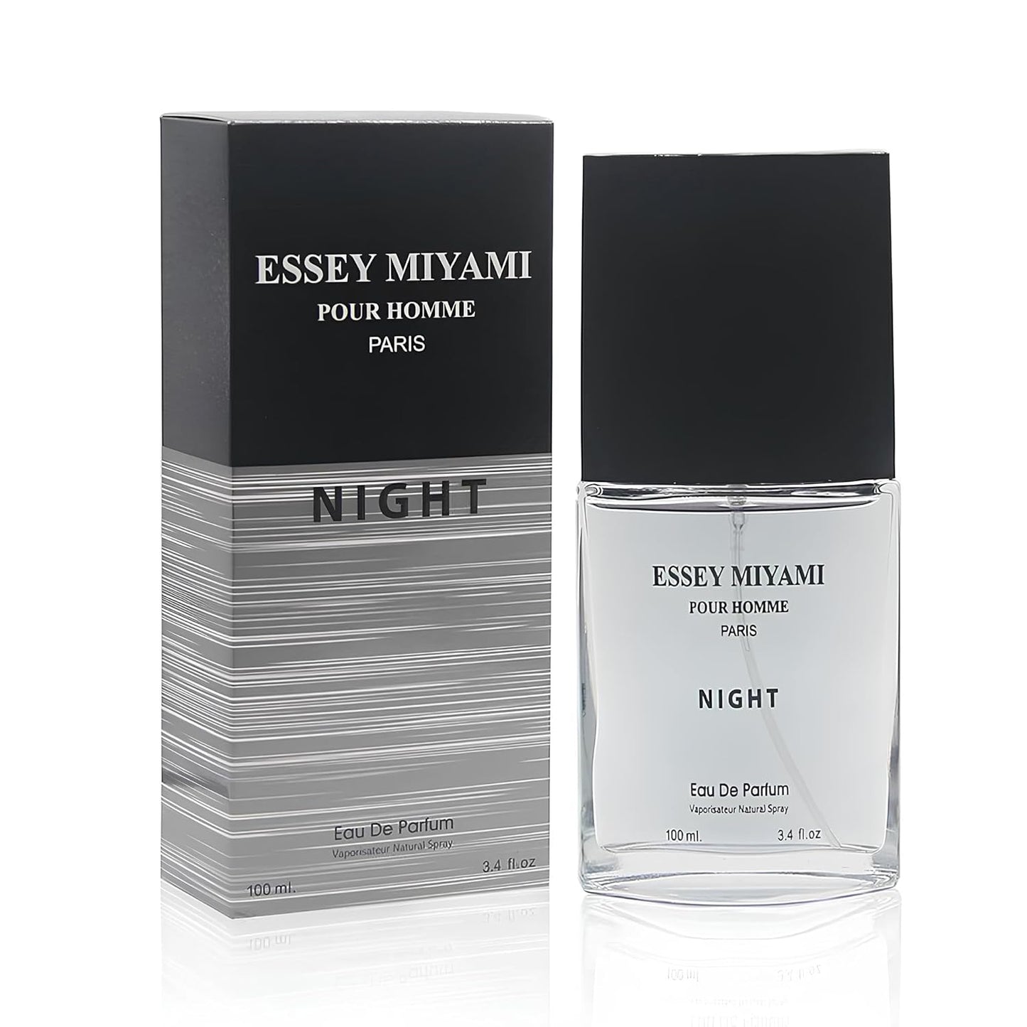 Essey Night Men's Cologne Long Lasting Romatic Scent With A Modern Twist Perfume For Men, 3.4Fl Oz Eau De Toilette For Refined Occasions