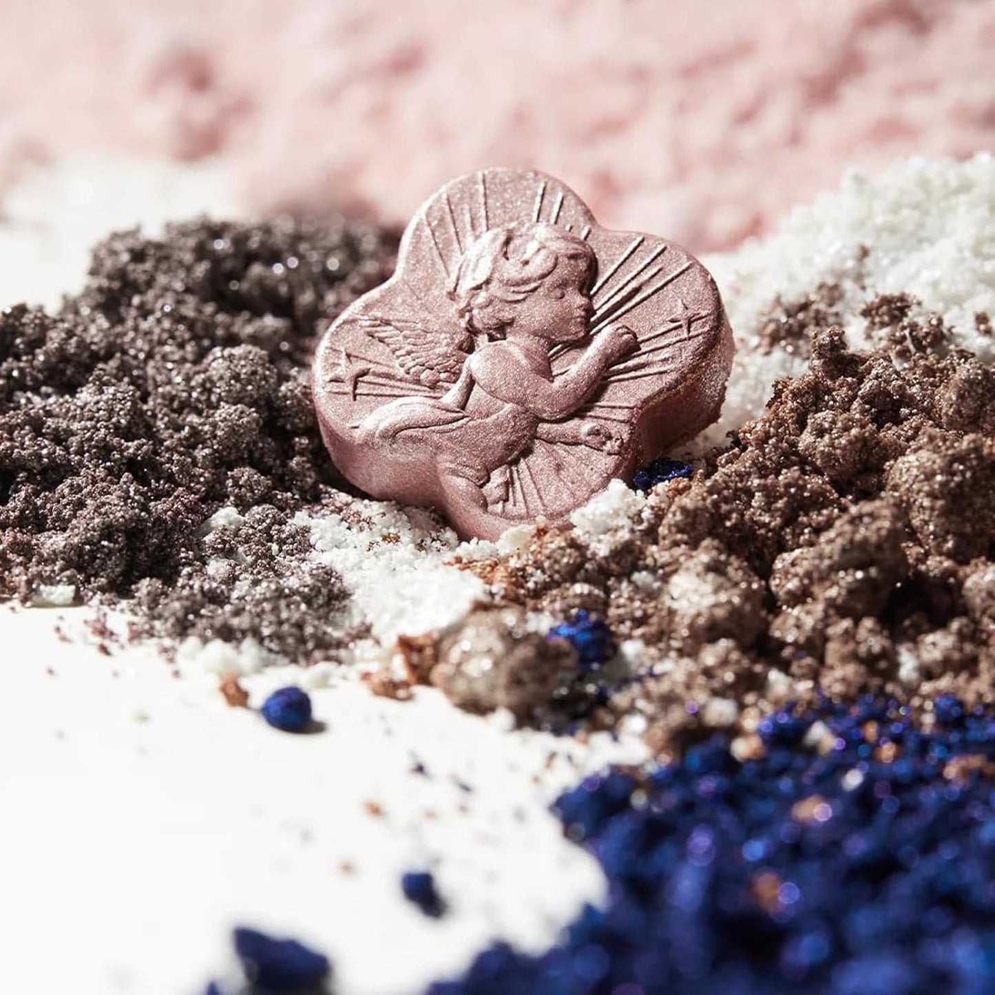 Flower Knows Little Angel 9-Color Halloween Eyeshadow Palette with 6 Matte+3 Shimmer Blue Shades,Long-lasting,Easy-to-apply & Highly Pigmented Goth Eye Shadow(02 Weeping Angel,0.37 Oz)