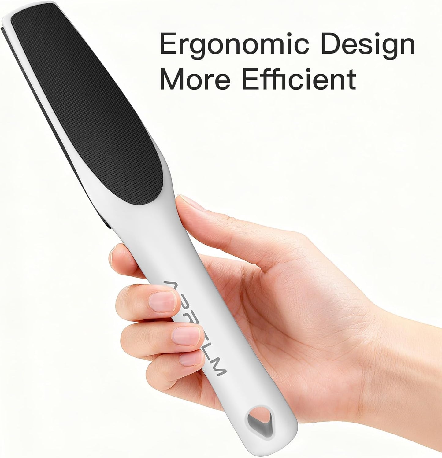 3-Sided Glass Foot Callus Remover, Professional 3-in-1(Coarse, Medium, Fine) Foot File, Pedicure Tools for Feet Hard Skin Smooth Polishing (White)