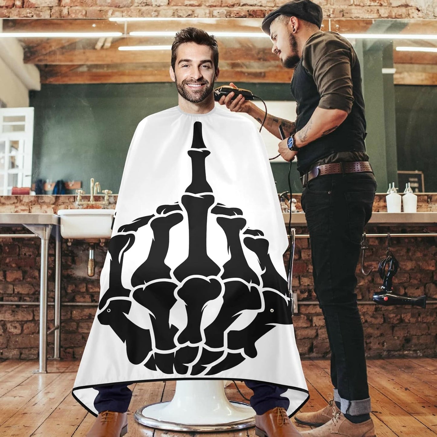 Stylish Barbershop Salon Barber Cape Haircut Cape Salon Apron Unisex Hair Cutting Apron for Men Women