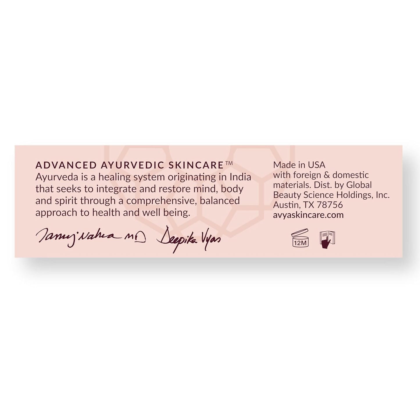 AVYA SPF 40 Sheer Tinted Moisturizer with Hyaluronic Acid & Green Chai – Advanced Ayurvedic Skincare Treatment for Balanced and Brighter Skin/Medium Skintones Shade #2 (0.34oz/10ml)