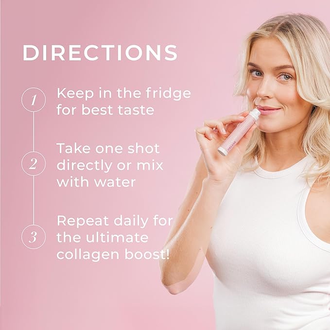 Collagen Deluxe 30 Shots x 2 I 8 Week Bundle I 12500 mg Marine Collagen (Type I & III) I Hyaluronic Acid, Biotin, Vitamin C I Sugar-Free - 8 Week Supply