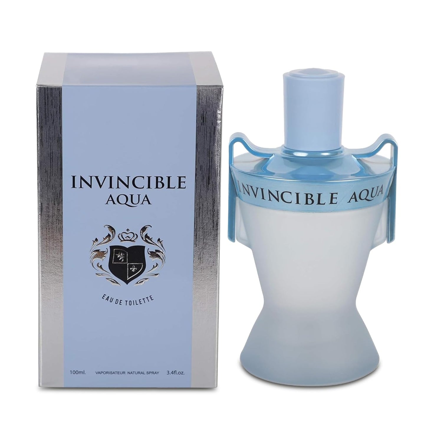 Men's Cologne Invincible Aqua- Eau De Toilette Spray Perfume Fresh Scent 3.4 Fl Oz Daily Used