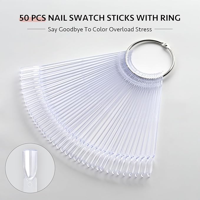 GAOY 20ml Cuticle Care Strengthener Oil and Clear Nail Swatch Sticks