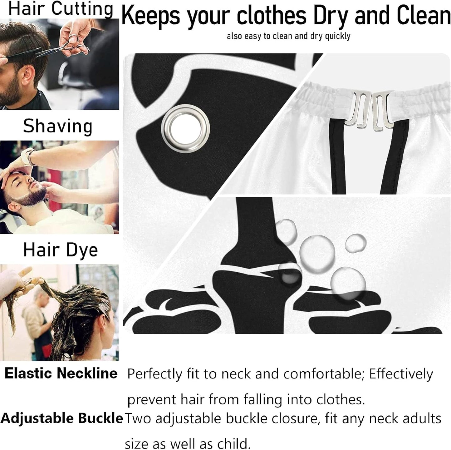 Stylish Barbershop Salon Barber Cape Haircut Cape Salon Apron Unisex Hair Cutting Apron for Men Women