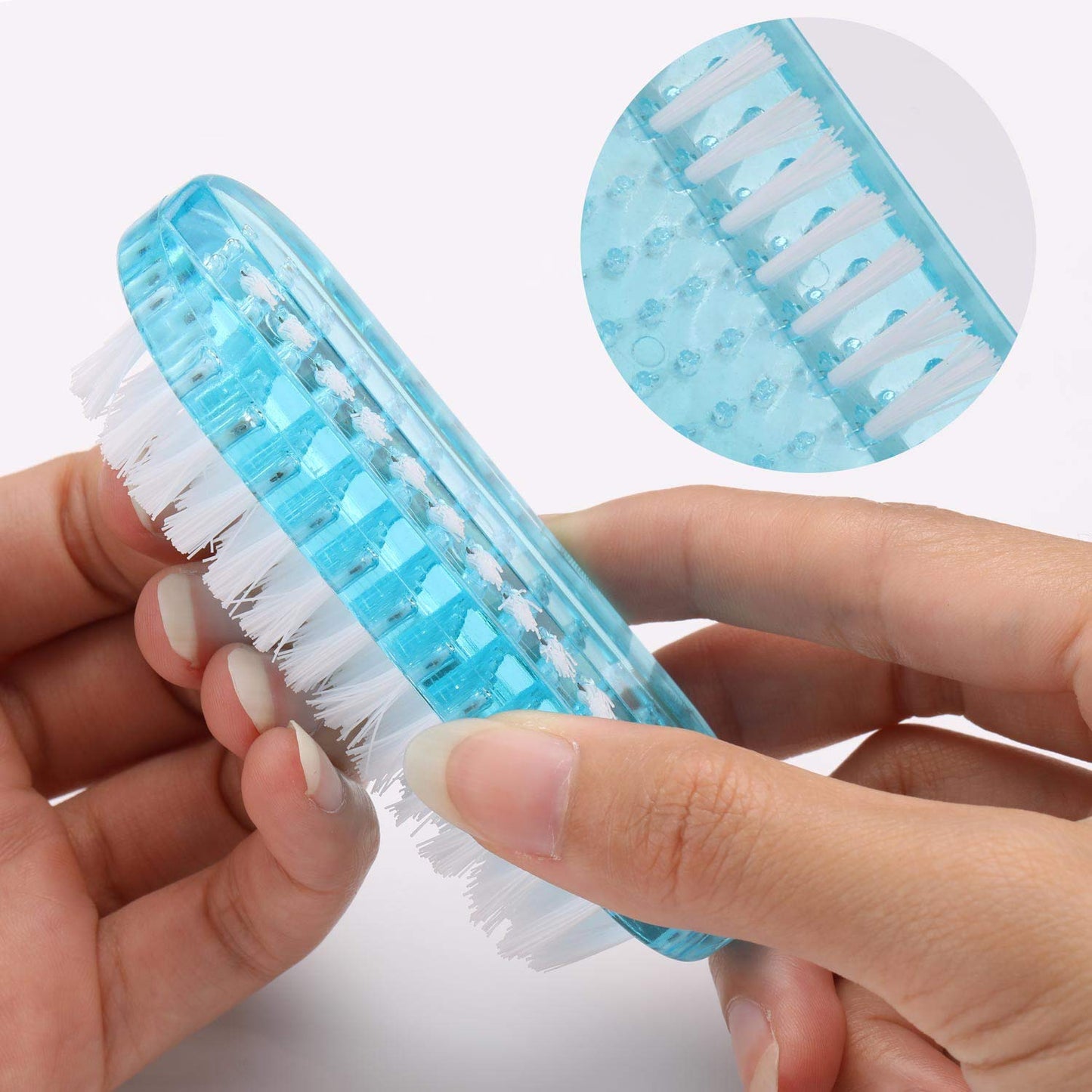 Cleaning Nail Brush Handle Scrubbing Brushes (Plastic Brush-4 Pcs)