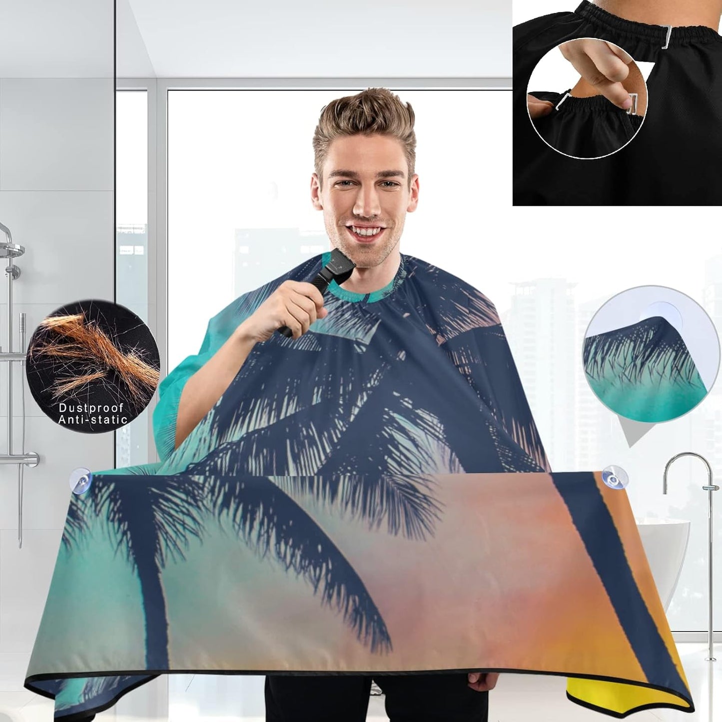Stylish Barber Cape - Unisex Hair Cutting Apron for Men & Women