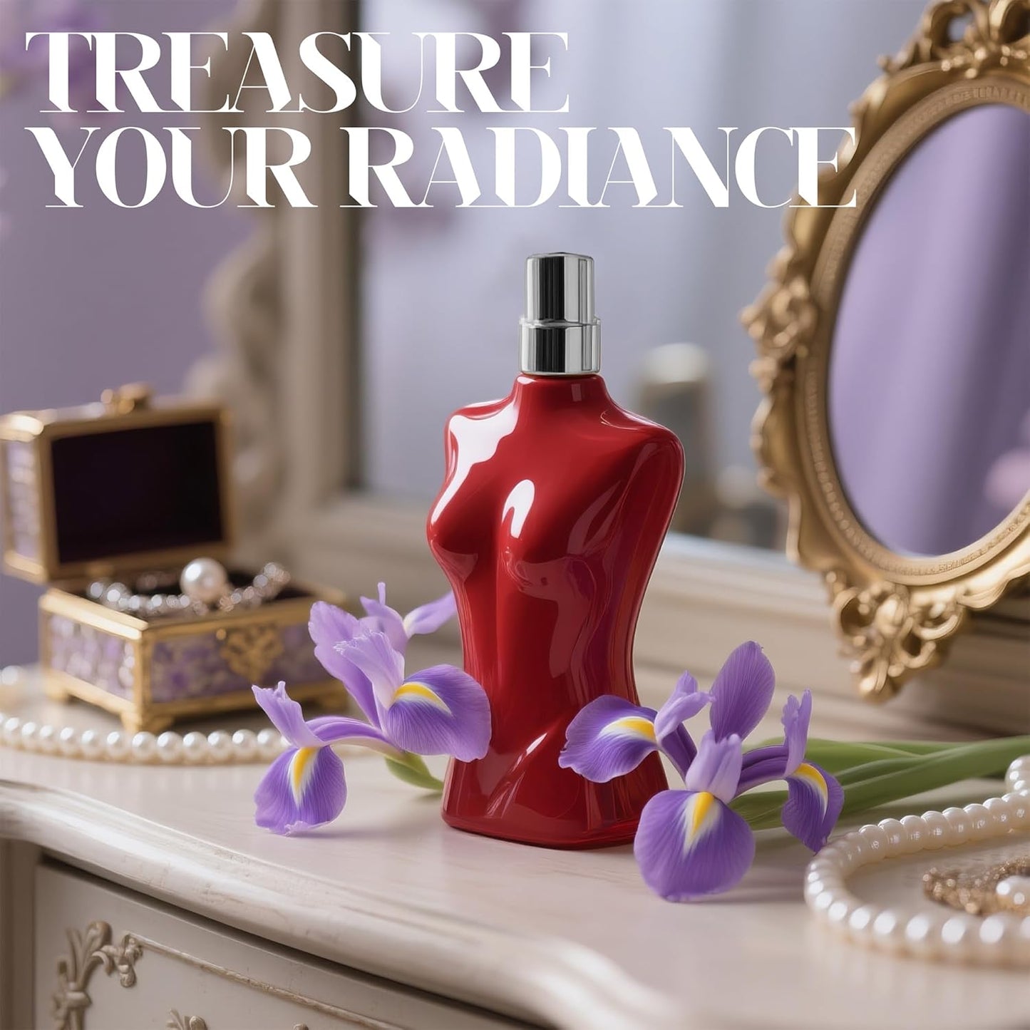 Women's Perfume Set - 2 Pack Eau de Parfum Spray 3.4 Oz Each | Floral Jasmine & Sweet Vanilla with Bergamot & Woody Notes | Long Lasting Original Scent Gift Set for Women (MilaWR&Romance)