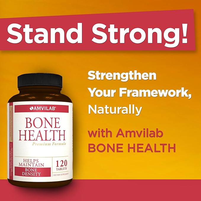 Bone Health Calcium 1000mg, Magnesium 500mg w Vitamin D 600IU. Potent Formula for Men & Women. Promotes Bone Density, Supports Joint Health, Restores Wellness. 120 Count