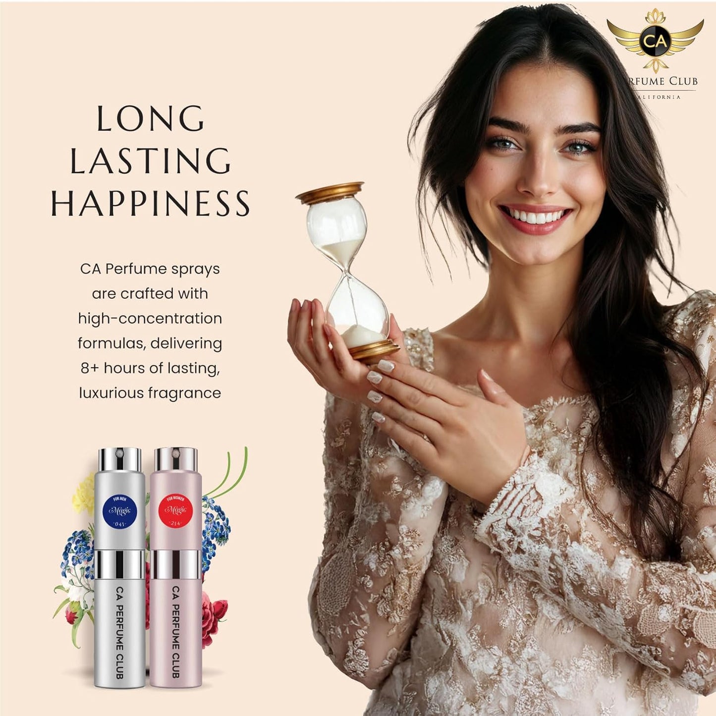 CA Perfume Impression of Side Effect For Women & Men Fragrance Dupes Eau de Parfum Spray Refillable Bottle 0.27 Fl Oz/8ml-X1