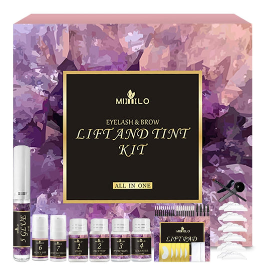 Lash Lift Kit & Brow Lamination Kit, Eyebrow Lamination & Eyelash Lift Kit, Eyelash Perm Kit, Professional Eyelash Lifting Kit, for Beginners, DIY at Home