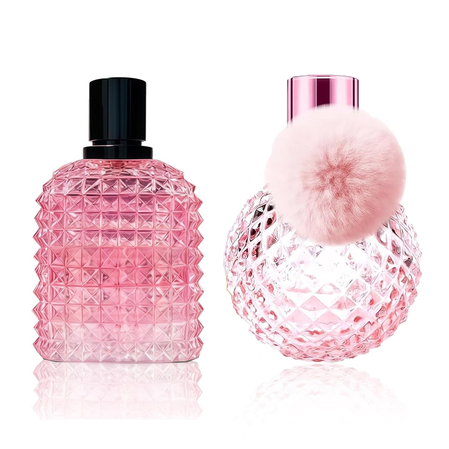 Women's Perfume Set - 2 Pack Eau de Parfum Spray 3.4 Oz Each | Floral Jasmine & Sweet Vanilla with Bergamot & Woody Notes | Long Lasting Original Scent Gift Set for Women (MilaWR&Sugar Candy)