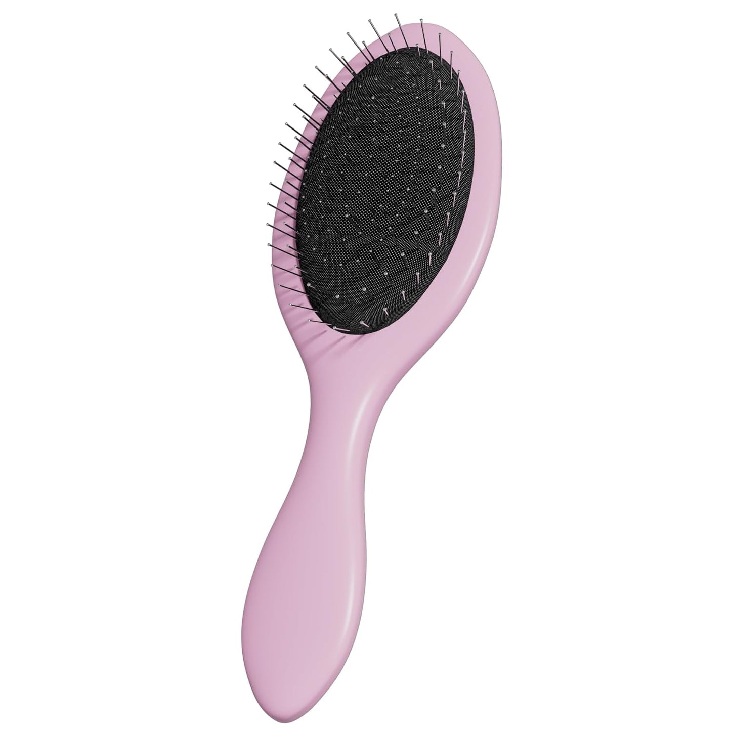WeiLa Anti-Static Hair Brush Oval, Stainless-Steel Bristles Detangler for Wigs & Hair, ABS Handle (Pink, Regular)