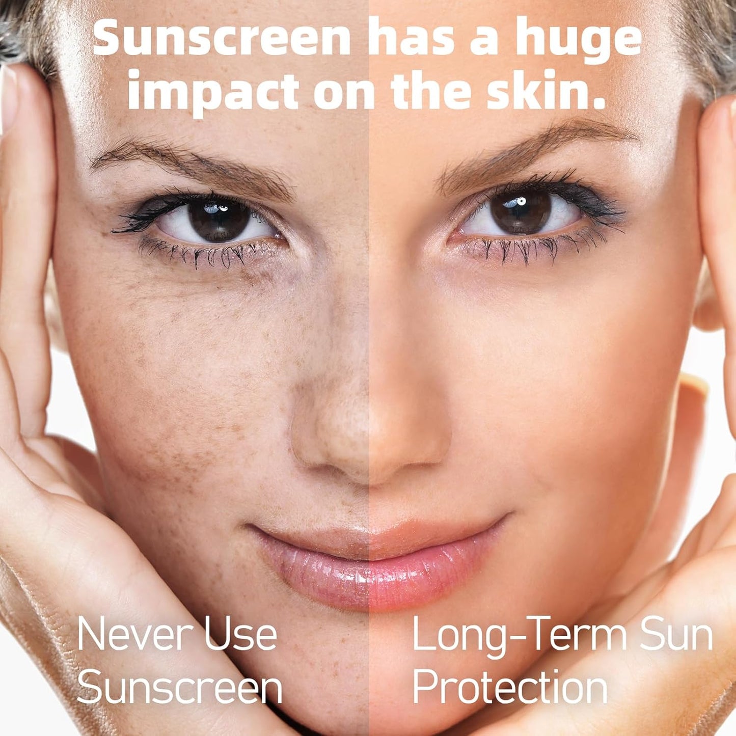 VGO Clear Face Sunscreen SPF 50, Hydrating Sun Essence Leaves No Sticky Feeling Travel Size Sunscreen Against UVA and UVB Rays 50ml / 1.7oz