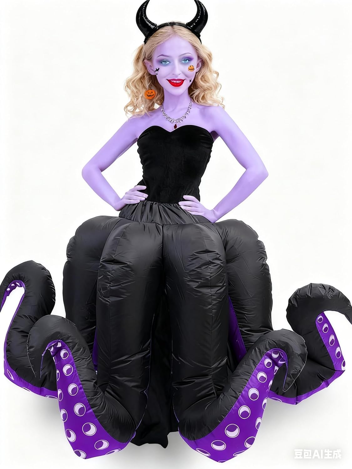 Go Ho Pastel Purple Face Paint Stick,Water Based Cream Light Purple Body Paint Washable,Highly Pigmented,Smooth and Safe for Skin,Halloween Cosplay SFX Ursula Makeup