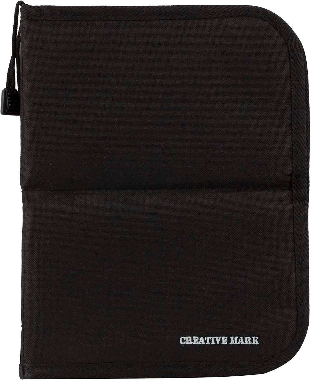 Creative Mark Folding Paint Brush Easel & Travel Case 9" Long - Compact Brush Holder Organizer for Short Handled Paintbrushes - Durable Paint Brush Bag for Storage - Holds up to 20 Brushes