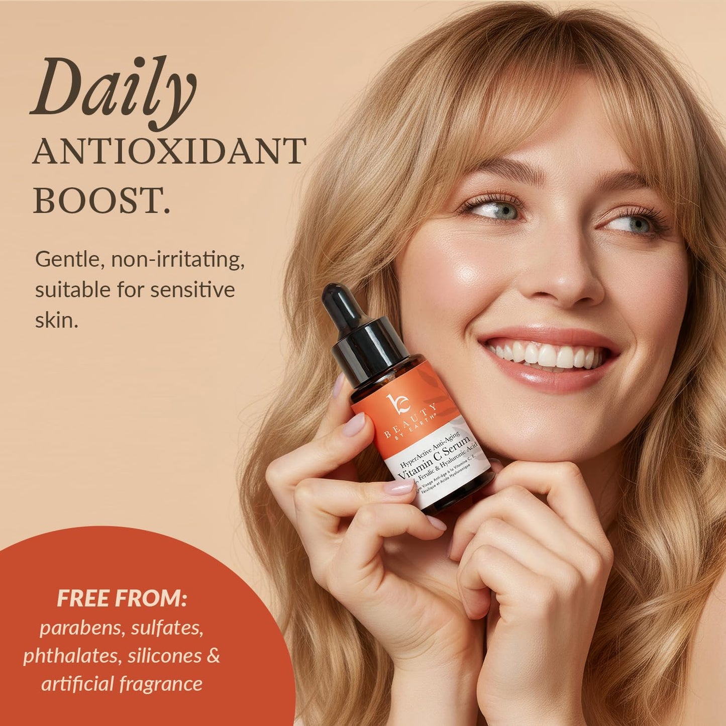 Vitamin C Face Serum - USA Made with Natural & Organic Ingredients, Skin Brightening Vitamin C Serum for Face for Women, Discoloration Correcting & Anti Aging Facial Formula with Antioxidants