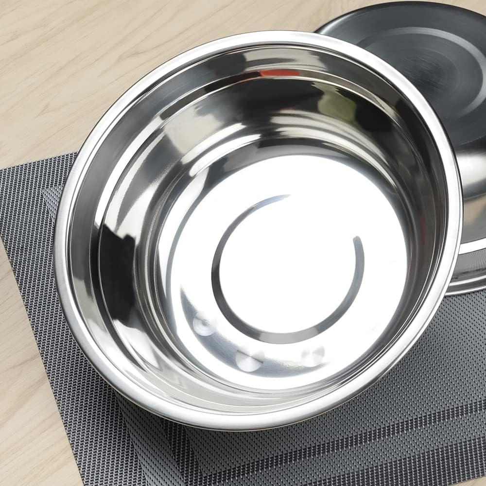 Begale 4-Pack Stainless Steel Mixing Bowls, Metal Prep Bowls