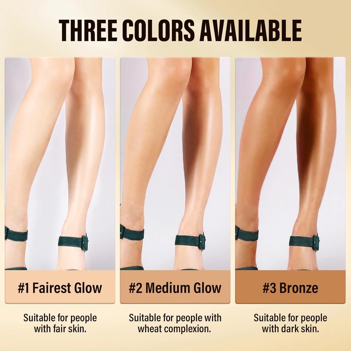 Legs Makeup Waterproof with Brush, No Transfer Body Concealer, Coverage for Vein, Scar, Tattoo for All Skin Tones, 100ML (MEDIUM GLOW)