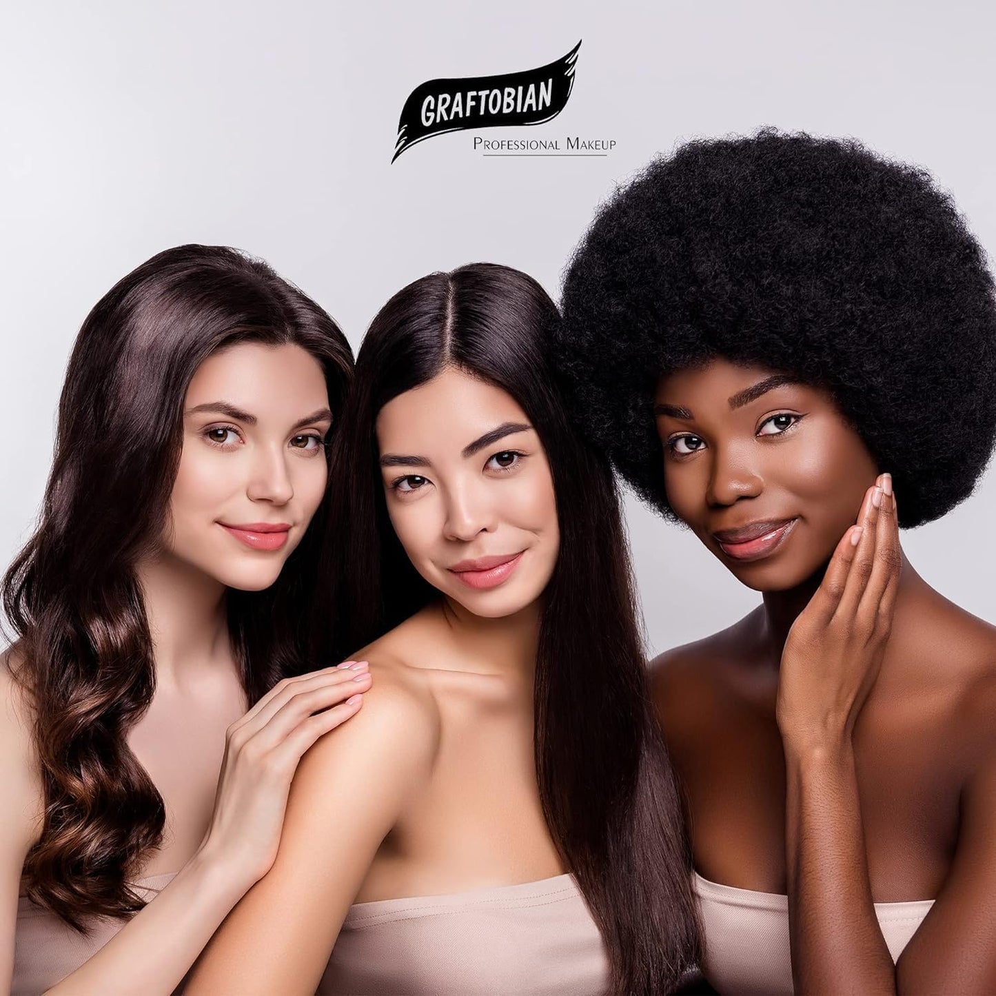 Graftobian HD Glamour Crème Foundation Palette (Neutral #3) - High Definition 5 Color Makeup Palette, Cream Based Foundation Concealer and Contour Palette, Full Coverage - Deep Neutral Skin Shades