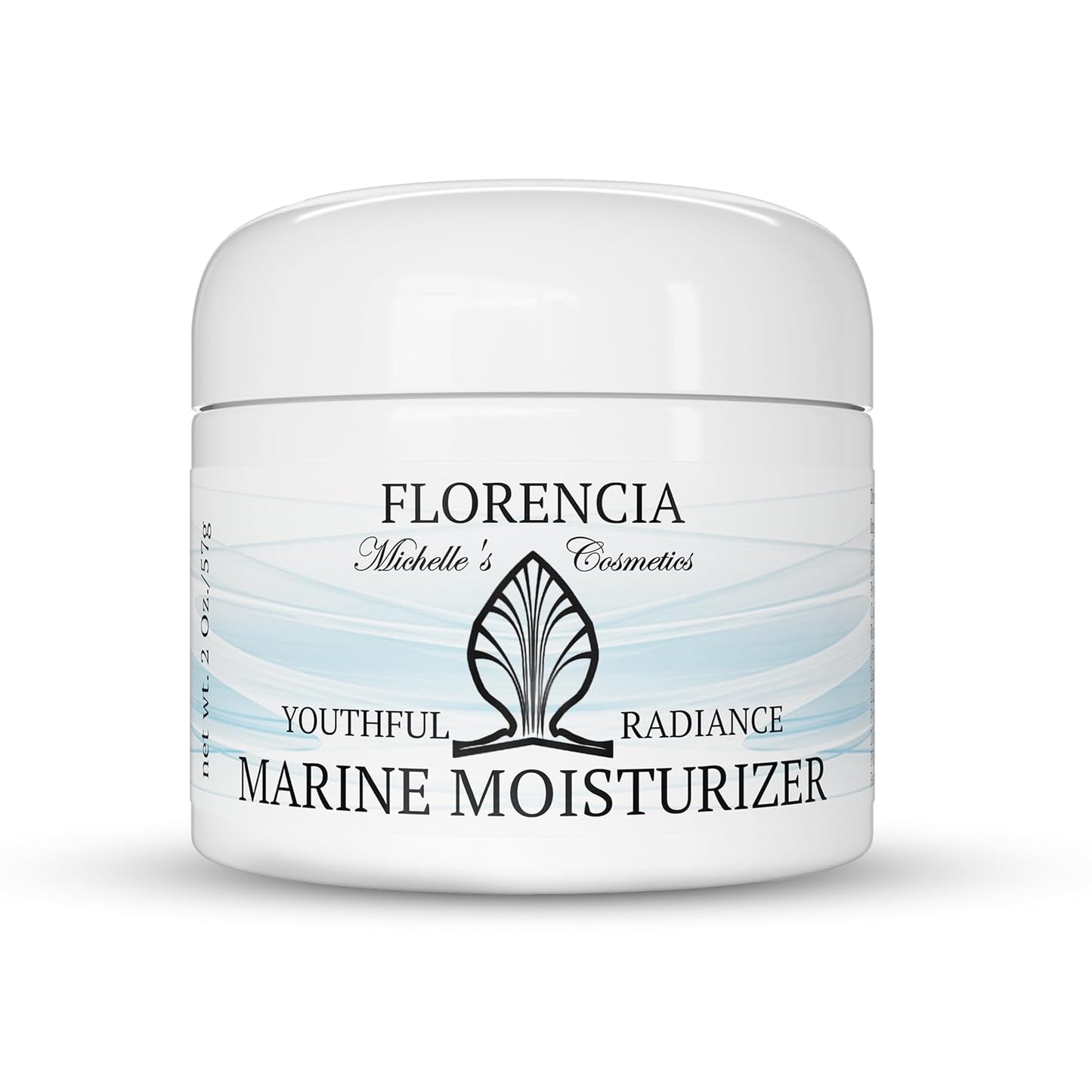 Florencia Marine Moisturizer - Youthful Radiance Face & Neck Cream - Hydrating, Nourishing, Wrinkle, Rejuvenating Cream with Marine Algae Extracts and Hyaluronic Acid for Men & Women, 2 oz