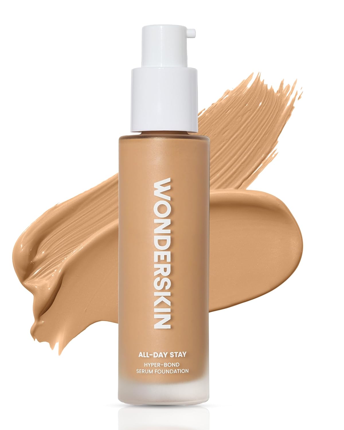 Wonderskin Hyper-Bond Serum Foundation – Waterproof, Transfer-Proof, 24HR Longwear Face Makeup with Niacinamide & Hyaluronic Acid – Lightweight, Natural Finish, Vegan & Cruelty-Free (Bliss)