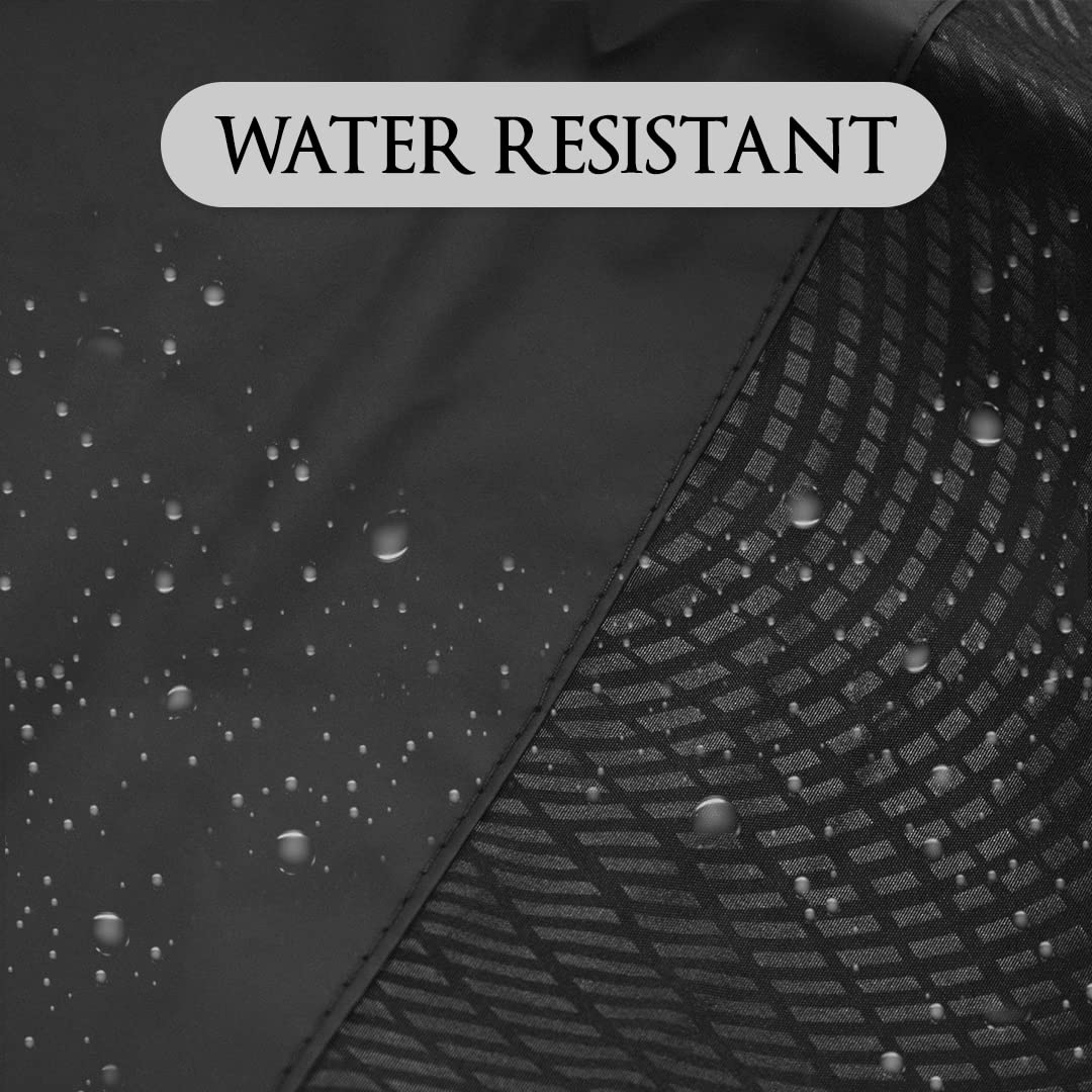 Betty Dain Signature Cosmix Coloring/Styling Cape with Chemical-Proof Panel, Lightweight, Chemical Resistant Fabric, Embossed Pattern, Snap Closure at Neck, Generous 54 x 60 Inch Size, Black