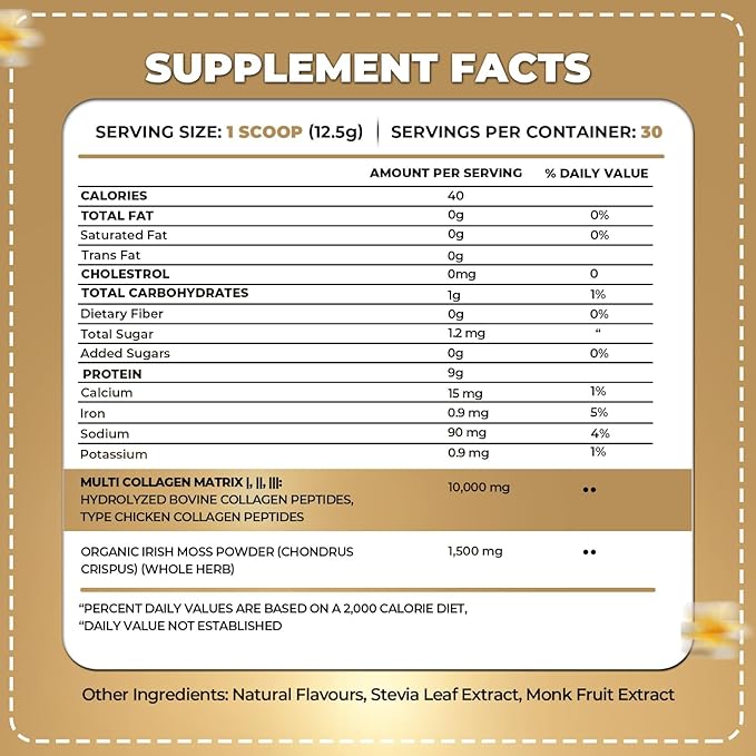 ORGANICS NATURE Collagen with Sea Moss Vanilla Caramel & Black Seed Oil Caps. 1000MG Softgels Bundle.