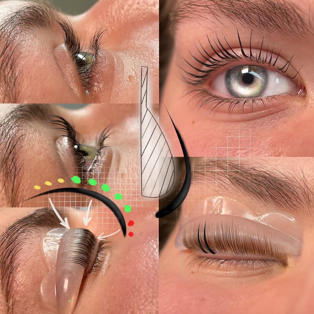 Lash Lift Shield Eyelash Lift Rods Super LC Curl 6 Size 12 Pcs Lash Lift Lamination Pad, Rapid 5 Minute Eyelash Lifting Shields Flexible lash Shield Pads Extreme Perm Rod