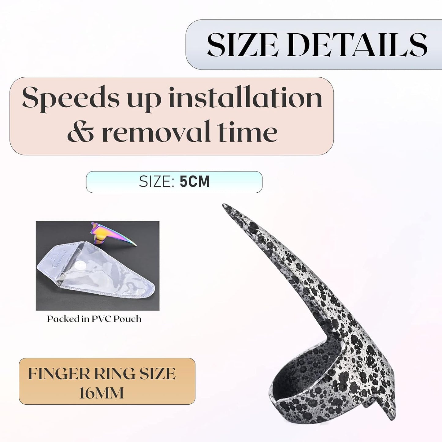 Quick Hair Braiding Tools & Sectioning Ring - Stainless Steel Braid Aid Finger Parting Tool for Durable Dreadlocks Wig, Weave Hair & Installation of Human Hair Extensions (Silver Antique)