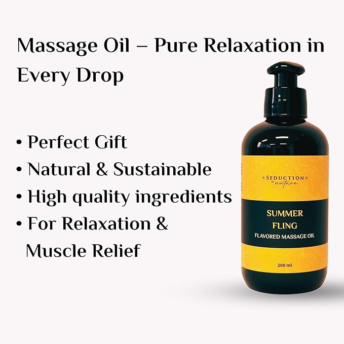 SbN - Tropical Scent Massage Oil for Muscle Relief & Relaxation - Sustainable, GMO-Free Formula with Natural Aromatherapy Scents
