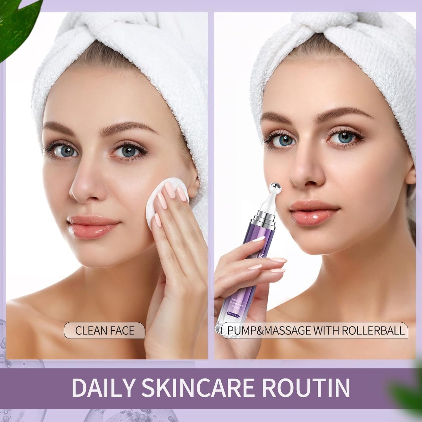 HANYWIL Dark Spot Remover for Face and Body, Dark Spot Corrector Serum, Age Spot Sun Spot Freckles Brown Spot Remover, Melasma Treatment, Skin Care Face Serum with Roller