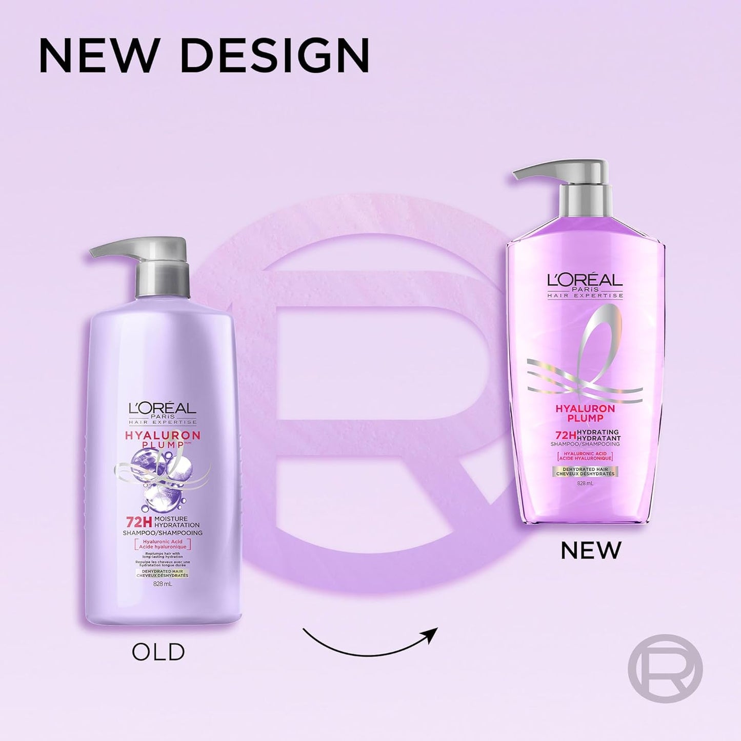 L'Oreal Paris Elvive Hyaluron Plump Hydrating Shampoo for Dehydrated, Dry Hair Infused with Hyaluronic Acid Care Complex, Paraben-Free, 26.5 Fl Oz